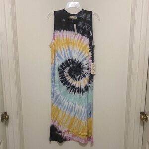 Electric & RoseTie-Dye Sleeveless Dress